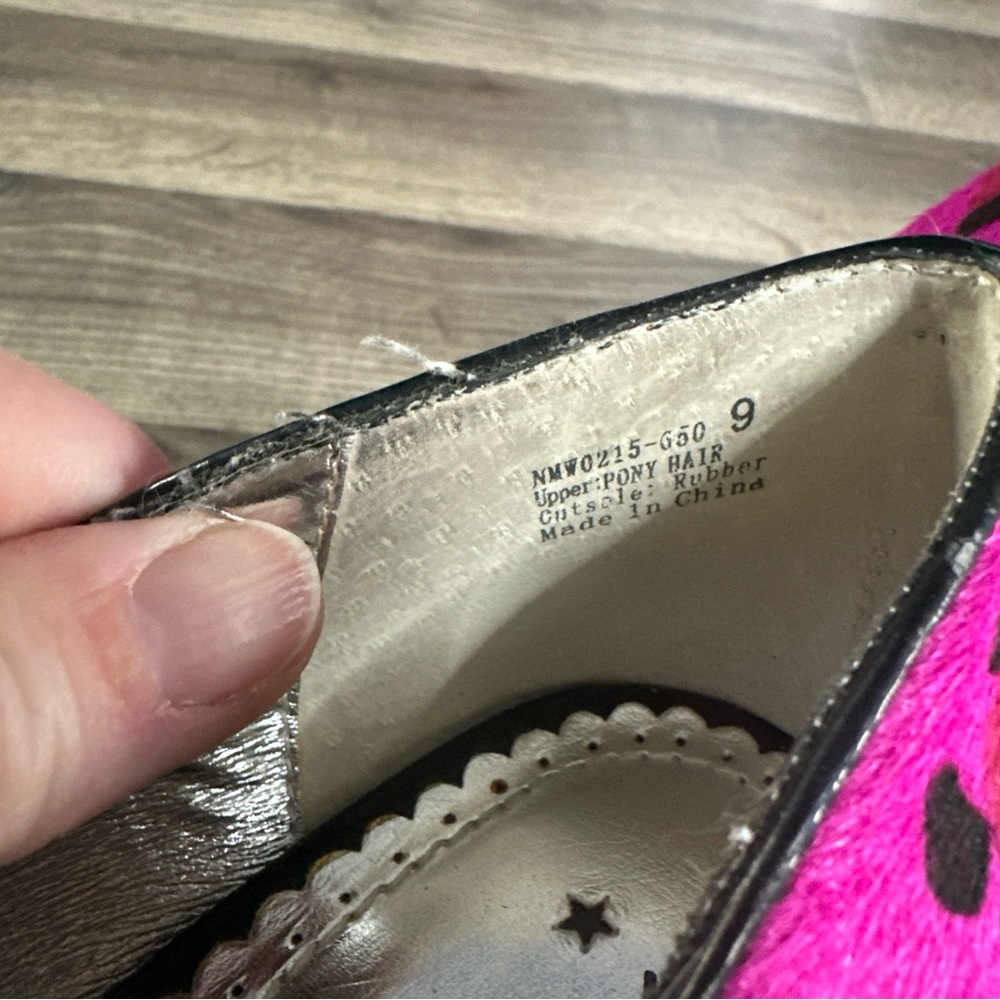 Naughty Monkey Fuchsia Leopard Peep Toe Heels - Picture 10 of 12